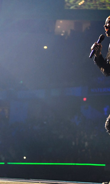 Fever's McCall performs with Carrie Underwood